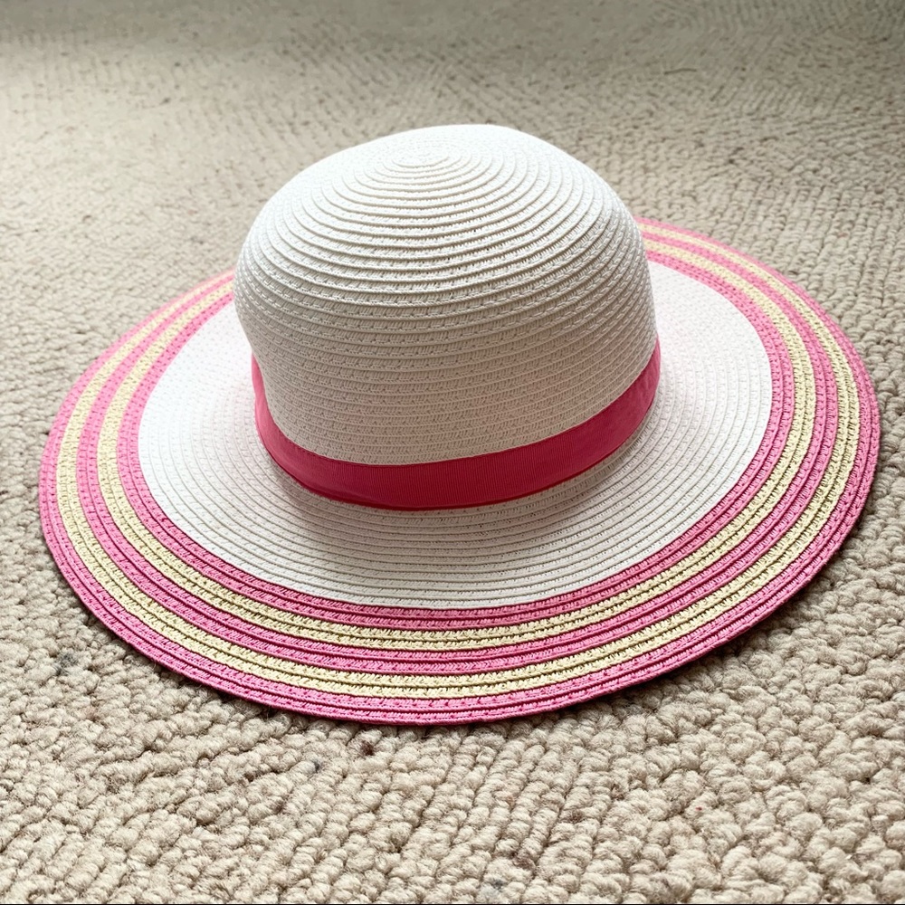 Gymboree Kid Girl Large Brim Straw Hat 🌸 Size Large (8 years and up)